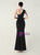 In Stock:Ship in 48 Hours Cute Black One Shoulder Beading Party Dress