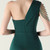 In Stock:Ship in 48 Hours Cute Green One Shoulder Beading Party Dress