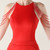 In Stock:Ship in 48 Hours Red Halter Beading Party Dress