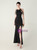 In Stock:Ship in 48 Hours Black Halter Beading Party Dress