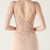 In Stock:Ship in 48 Hours Apricot V-neck Lace Beading Party Dress