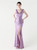 In Stock:Ship in 48 Hours Purple Sequins V-neck Sleeveless Party Dress