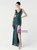 In Stock:Ship in 48 Hours Green Sequins V-neck Sleeveless Party Dress
