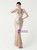 In Stock:Ship in 48 Hours Gold Mermaid Sequins Halter Party Dress