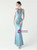 In Stock:Ship in 48 Hours Sky Blue Mermaid Sequins Halter Party Dress