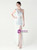 In Stock:Ship in 48 Hours Cute White Mermaid Sequins One Shoulder Beading Party Dress