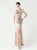 In Stock:Ship in 48 Hours Simple Gold Mermaid Sequins One Shoulder Beading Party Dress