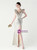In Stock:Ship in 48 Hours Cheap Silver Sequins Split Beading Party Dress