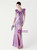 In Stock:Ship in 48 Hours Popular Purple Sequins Split Beading Party Dress