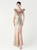 In Stock:Ship in 48 Hours New Gold Sequins Split Beading Party Dress