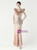 In Stock:Ship in 48 Hours New Gold Sequins Split Beading Party Dress