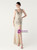 In Stock:Ship in 48 Hours Best Apricot Silver Sequins V-neck Beading Party Dress
