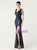 In Stock:Ship in 48 Hours Sexy Navy Blue Sequins V-neck Beading Party Dress