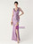 In Stock:Ship in 48 Hours Simple Purple Sequins V-neck Beading Party Dress