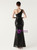 In Stock:Ship in 48 Hours One Shoulder Sequins Split Beading Party Dress