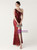 In Stock:Ship in 48 Hours Burgundy One Shoulder Sequins Split Beading Party Dress