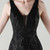 In Stock:Ship in 48 Hours Black Tulle Sequins V-neck Party Dress