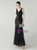In Stock:Ship in 48 Hours Black Tulle Sequins V-neck Party Dress