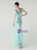 In Stock:Ship in 48 Hours Mint Green Tulle Sequins V-neck Party Dress