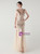 In Stock:Ship in 48 Hours Gold Tulle Sequins V-neck Party Dress