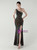 In Stock:Ship in 48 Hours Black Sequins One Shoulder Split Beading Party Dress