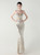 In Stock:Ship in 48 Hours Silver Straps Sequins Party Dress
