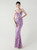 In Stock:Ship in 48 Hours Lavender Straps Sequins Party Dress