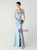 In Stock:Ship in 48 Hours Sky Blue Straps Split Beading Party Dress