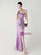 In Stock:Ship in 48 Hours Purple One Shoulder Sequins Party Dress