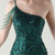 In Stock:Ship in 48 Hours Simple Green One Shoulder Sequins Party Dress