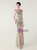 In Stock:Ship in 48 Hours Apricot Silver One Shoulder Sequins Party Dress