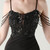 In Stock:Ship in 48 Hours Black Mermaid Appliques Party Dress