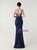 In Stock:Ship in 48 Hours Navy Blue Mermaid Appliques Party Dress