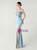 In Stock:Ship in 48 Hours Sky Blue Mermaid Appliques Party Dress