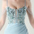 In Stock:Ship in 48 Hours Sky Blue Mermaid Appliques Party Dress