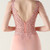In Stock:Ship in 48 Hours Fashion Pink V-neck Lace Beading Party Dress