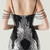 In Stock:Ship in 48 Hours Black Silver Sequins Beading Party Dress
