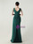 In Stock:Ship in 48 Hours Sexy Green V-neck Appliques Party Dress