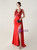 In Stock:Ship in 48 Hours Fashion Red V-neck Appliques Party Dress