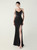 In Stock:Ship in 48 Hours Black Straps Sequins Beading Party Dress