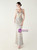 In Stock:Ship in 48 Hours Apricot Silver Mermaid Sequins Beading Party Dress