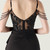 In Stock:Ship in 48 Hours Black Mermaid Straps Sequins Party Dress