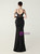 In Stock:Ship in 48 Hours Black Mermaid Straps Sequins Party Dress