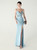 In Stock:Ship in 48 Hours Light Blue Mermaid Straps Sequins Party Dress