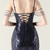 In Stock:Ship in 48 Hours Cheap Navy Blue Sequins Straps Beading Party Dress