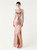In Stock:Ship in 48 Hours Advanced Pink Sequins Straps Beading Party Dress
