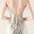 In Stock:Ship in 48 Hours Elegance Apricot Silver Sequins Straps Beading Party Dress