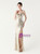 In Stock:Ship in 48 Hours Elegance Apricot Silver Sequins Straps Beading Party Dress