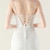 In Stock:Ship in 48 Hours Trendy White Sequins Straps Beading Party Dress