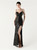 In Stock:Ship in 48 Hours Fabulous Black Sequins Straps Beading Party Dress